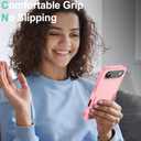 for iPhone Air Case [Shockproof] [Dropproof] [Heavy Duty Protection] [Pocket-Friendly] Slim & Tough Non-Slip Protective Phone Cover for iPhone Air 6.5inch, Pink