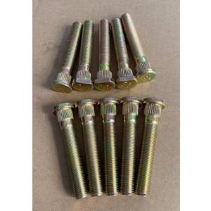 10 PCS 1/2-20 Extended Serrated Wheel Stud Bolts 0.582 in. Knurl, 3 in. Length Replacement for 1994-2004 Ford Mustang Front; 1992-2017 Dodge Viper; 91-04 Dakota, 98-03 Durango