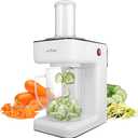 NutriChef Electric Vegetable Spiralizer  3-Blade Zucchini Spiralizer Noodle Maker, Veggie Spiral Slicer for Healthy Zoodles, Salad, Pasta, & Garnishes  Dishwasher-Safe, Food-Grade Design
