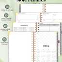 2026 Planner, Hardcover Weekly and Monthly Planner, January 2026 - December 2026, Spiral Yearly Agenda Organizer Book 2026 with Tabs, Daily Calendar Planners for School Work Home, A4 (8.5" x 11"), Purple Marble