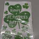 3 x 4Es Novelty 115 PCS St. Patricks Day Window Clings (9 Sheets) Green Shamrock Window Clings for Glass, St Patricks Day Window Decorations & Irish Home Decor