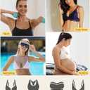 Bra Pads Inserts 4 Pairs Sewn Edges Breast Padding for Sports Bras Swimsuits Bikini A, B, C, D Cup Available