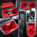Interior Silicone Liner Insert Custom Fit for Tacoma 2016-2023, Silicone Organizer Tray for Tacoma Gen 3rd Crew Cab only - Fully Covered - for Tacoma Accessories