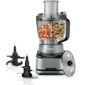 Ninja 9-Cup Food Processor for Kitchen, 1000PW motor, 9-Cup Processing Bowl, Multiple Blades and Adjustable Speed, for Chopping and Slicing Vegetables, Pureeing, and Mixing Dough, BZ601