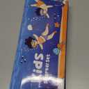 Kids Snorkel Set, Unisex Kids Swimming Goggles, Anti-Fog Diving Mask and Dry Top Snorkel Combo Set for Kids 3-14 (Blue+Purple)