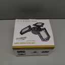KONPWAY Deformable LED Garage Light - 6000 Lumen 2800K Warm White 60W, Three Leaf Garage Organization Ceiling Lighting