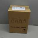 4-Light Bathroom Light Fixtures, Brushed Nickel Modern Vanity Lights with Milky White Frosted Glass Shades, Bathroom Wall Lamp for Mirror Kitchen Living Room