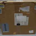 Amazon Basics Drafting Spa Bar Stool with Wheels, Height Adjustable Swivel Seat, Easy to Move, Black, 22.05" x 22.83" x 19.88"