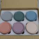 NETANY 6-pack 8oz Glass jars with Airtight Lids, Overnight Oats Containers with Lids, Wide mouth Mason Salad jars, Glass Food Storage Containers for Snacks Yogurt Spice Sugar