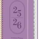Planner 2025-2026, Academic Year Weekly and Monthly Calendar Planner, July 2025 - June 2026, Spiral Bound School Planning Tool, Perfect for Teacher, Student, Woman & Men - A4 (8.5" x 11"), Purple
