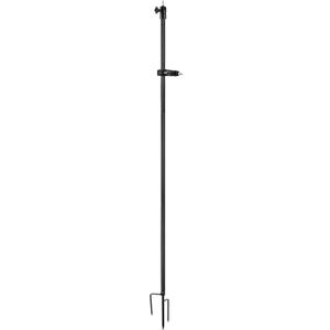Holicfun 2-in-1 Ground Stake Mount Stand for Outdoor Security Cameras and Solar Panels, Universally Compatible with Ring, Blink, Google Nest, Eufy, Arlo, Wyze, SimpliSafe, and More (Black)