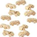 Fun Express Unfinished Wooden Cars Set  DIY Paintable Craft Toys for Kids Party Favors Arts & Crafts Creative Projects and School  Perfect for Fun and Interactive Group Activities & More  12 Pieces
