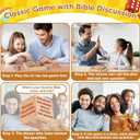 Garybank Bible Conversation Cubes for Christians, W/Xs and Os Games, Biblical Ice Breaker for Sunday School & Pastor, Bible Study Supplies for Couples & Youth Group, Gifts for Catholic