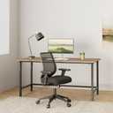 Ergonomic Office Chair Home Mesh Desk Chair with Adjustable Arms - Mid Back Computer Chairs for Adults - Swivel Task Chair Comfortable for Home Office (Black), 19 inches x 19 inches x 40 inches