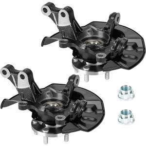 TadaMark Front Steering Knuckles & Wheel Bearing Hub Assembly Fit for Toyota Corolla L4 1.8L 2003 2004 2005 2006 2007 2008 Replace for 698389 698-389 698-388 698388 5 Lugs, Left Side & Right Side
