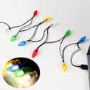 2Pack LED Christmas Lights Charging Cable, USB and Bulb Charger,50inch 10led Multicolor with Phone 5,5s,6,6plus,6s,6s Plus,7,7plus,8,8plus,X,XR,XS,XS Max,11Pro Max, 12 Pro max