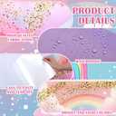Maitys 5 Pcs Rainbow Bed Decals for Girls Pastel Bunk Bed Decals Cloud Removable Adhesive Twin Loft Stickers for Bedroom Room Furniture Decor, 78.74 x 35.43 inches