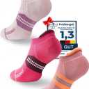 Juclise Coolmax Bamboo Viscose Compression Running No Show Athletic Socks, Anti Blister Moisture Wicking (M)