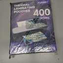 400 Pack Laminating Sheets, Holds 8.5 x 11 Inch Sheets, 3 mil, 9 x 11.5 Inches Thermal Laminating Pouches Lamination Sheet Paper for Laminator, Clear, Letter Size, Office and School Supplies