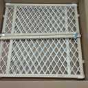 Toddleroo by North States - Diamond Mesh Wooden Baby Gate: Pressure Mounted Baby Gate for Doorways - Adjustable 26.5 to 42 Inches Wide - 23 Inches Tall