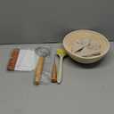 Superbaking Banneton Bread Proofing Basket, Sourdough Bread Baking Supplies, Round 9 Inch Sourdough Starter Kit, Proofing Basket for Baking, Bread Making Supplies Tools, Banneton Basket Gift Set