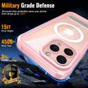 360 Protection Magnetic for iPhone 16 Pro Case Built-in 9H Privacy Screen Protector & Metal Stand[Fit for Magsafe][Anti-Spy][Lens Protector] Heavy Duty Shockproof Phone Case for iPhone 16 Pro