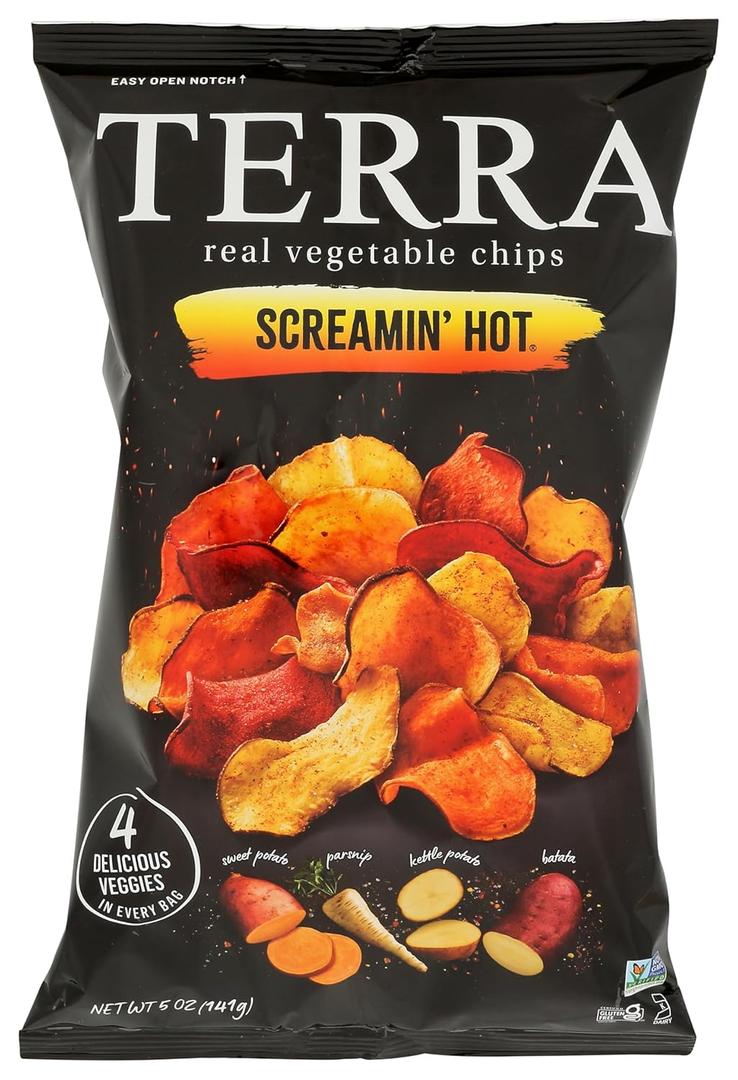 Terra Vegetable Chips Screamin' Hot oz, 5 Ounce