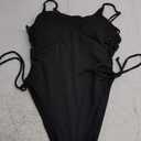 Narecte One Piece Swimsuit Women Bathing Suit Sexy High Cut Women's One-Piece Swimsuits Monokini One Piece Bathing Suit (Black)