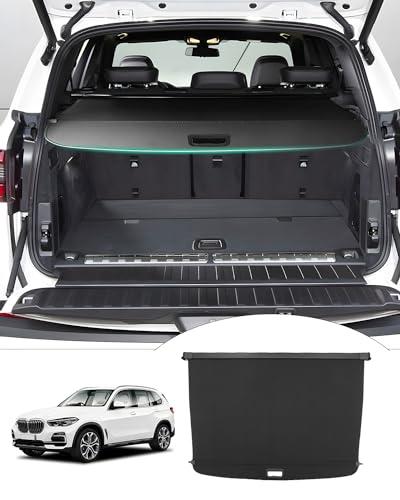Powerty Cargo Cover for 2019-2025 2026 BMW X5 Trunk Cover Retractable Trunk Shielding Shade X5 Accessories Cargo Luggage Cover Black