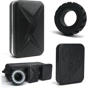 Fidget Toys Adults, Metal Magnetic Fidget Slider 3-Piece Set with Fidget Ring, Fidget Slider and Poker Fidget Toys for Adults Stress Relief, Gift for Fidget Toy Lovers in Black