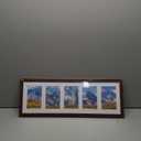 Vittanly 8x24 Collage Picture Frame, Displays 5Pcs 4x6 Pictures with Mat or 1Pcs 8x24 without Mat, Picture Frames Collage Wall Decor for Horizontal or Vertical Display, Brown, 1 Pack