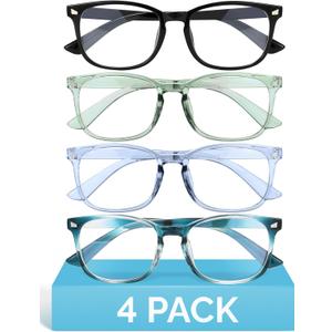 MIGSIR Blue Light Blocking Glasses for Computer Gaming, Fashion Fake Helps Reduce Screen Fatigue Eyeglasses for Women Men