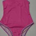 Qaoerde Girls Swimsuit One Piece Swimsuits Solid Color Bathing Suit Colorful Contrast Trim Adjustable Straps Swimwear 9/10