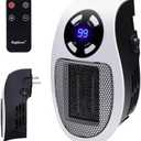 5 Wall Space Heater 450W Remote Portable Electric Heater with Programmable Adjustable Thermostat, Overheat Protection, Precise LED Display, ETL Certification Safe Heater for Office Dorm Room