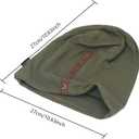 Winter Slouchy Knit Beanie Hat - Warm & Soft Cold Weather Funky Skull Cap (Green)