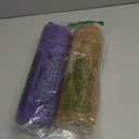 MIKIMIQI 2 Pack Deco Mesh 10 Inch x 30 Feet Decor Mesh Ribbon with Metallic Foil Deco Mesh Wreath Supplies Ribbon Mesh Roll for Spring Wreaths Craft Party, Not Wired (Gold Purple)