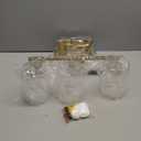 3-Light Bathroom Vanity Light, Modern Brushed Gold Wall Lights with Clear Glass Shades, Bathroom Wall Sconce Lamp for Mirror Living Room Bedroom Hallway