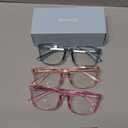 Gaoye Stylish Blue Light Glasses for Woman - Computer Glasses 99% Blue Light Blocking - Lightweight TR90 Frames - 3 pack