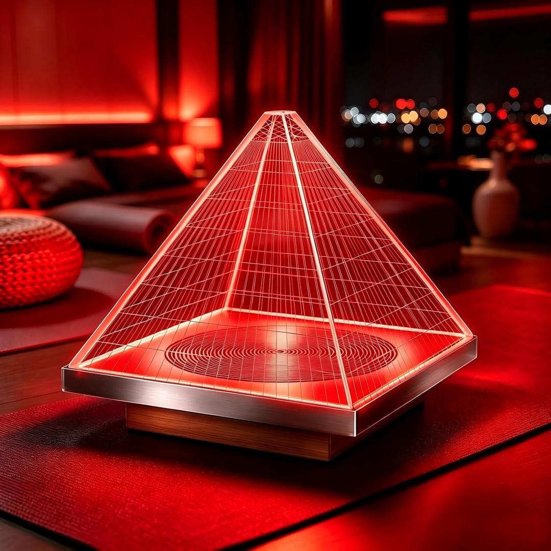 670nm Red Light Sleeping Lamps, Dimmable Red Lamp for Bedroom Bedtime