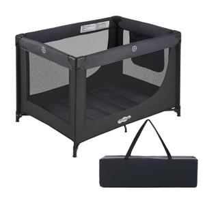 Pamo Babe Pack and Play Portable Baby Crib Foldable Playard Leightweight Travel Playpen for Tooddlers and Infant Black