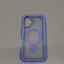 Magnetic for iPhone 17 Case, [Compatible with MagSafe][Military Grade Drop Protection][Heavy Duty Protection][Non-Slip][Shockproof] 2-Layer Durable Bumper Phone Case 6.3''-Blue Purple