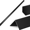 Black Aluminum Alloy Corner Protectors for Walls 20Ga Thickness Metal Wall Corner Guards Right Angle Corner Guards for Wall, L Shaped Piece of Metal Protectors Guards (1.2x1.2x48 Inch-6PCS)