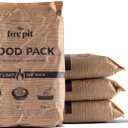 TIKI Wood Pellet Pack 4-Pack Wood Pellets for Smokeless Fire Pits, Easy-to-Use Fire Pit Fuel for Outdoor Heating & Camping, 30+ Minute Full Flame Fire, Made in The USA
