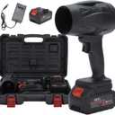 Leaf Blowers Battery Powered - Seese Cordless Leaf Blower, Car Dryer Air Blower Duster, Portable Turbo Handheld Violent Fan, Leaf Blower Cordless with Battery and Charger (48V*1 Batteries)