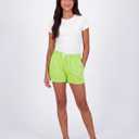 Real Essentials 4 Pack: Girl's Mesh Athletic Running Shorts with Pockets Teens Kids Youth Performance Gym Basketball (XS)
