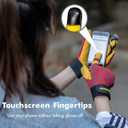 Gardening Gloves for Women and Men, Touchscreen Sheepskin Leather Garden Work Glove for Flex Breathable Yard Working (Medium (Pack of 1), Red)