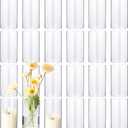 24 Pcs Tall Glass Vases Bulk, 6 Inch Clear Cylinder Flower Vases Transparent Candle Holder for Wedding Centerpieces and Home Decor