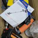 21V Electric Weed Eater, Cordless Brush Cutter Trimmer with Adjustable Pole & Battery-Powered, Lightweight & Low Noise, Foldable 3-in-1 Weed Wacker for Outdoor, Garden and Yard Use