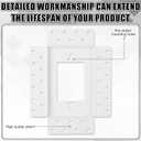 1 Gang Flush Drywall Receptacle Mount White Elegant Wall Mount for Receptacles and Electrical Outlets Home Commercial Spaces
