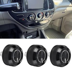 3Pcs Upgraded Control Switch Knob for Toyota Tundra 2000-2006,Air Conditioning AC Heater Blower Fan Climate Control Knobs Switch Button,Replaces 55905-0C010 559050C010